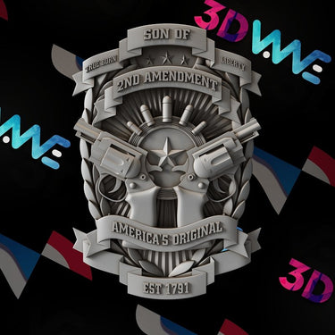 Second amendment 3d stl - 3DWave.us
